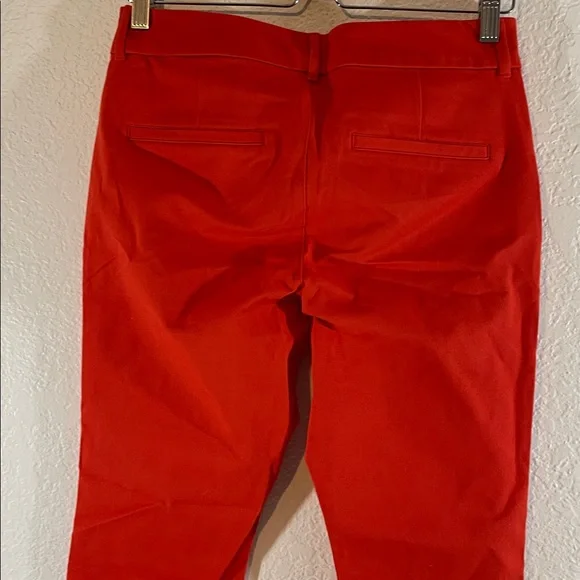 OLD NAVY High-Waisted Pixie Skinny Pants Orange Size 6 Petite With Pockets NEW - Picture 7 of 15